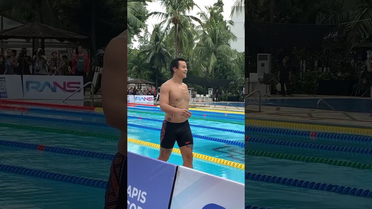 Bikin Gagal Fokus! Ketika Dion Wiyoko Lewat Setelah Kompetisi Renang Pria 50M!