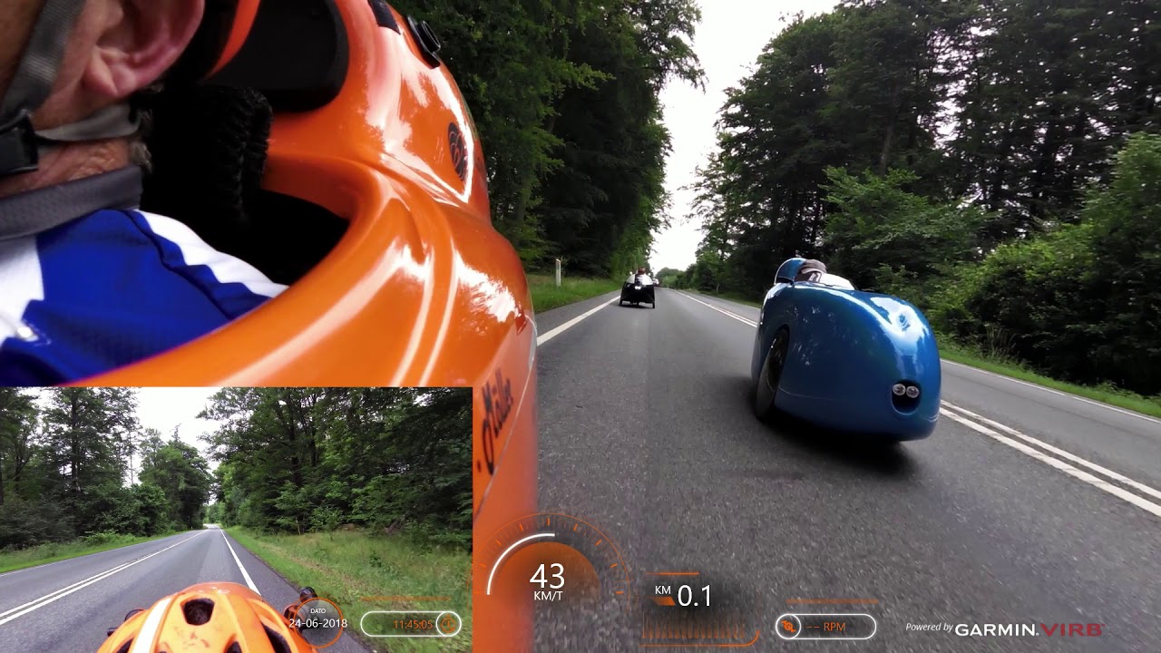 Velomobile Speed on nice Roads in 2018