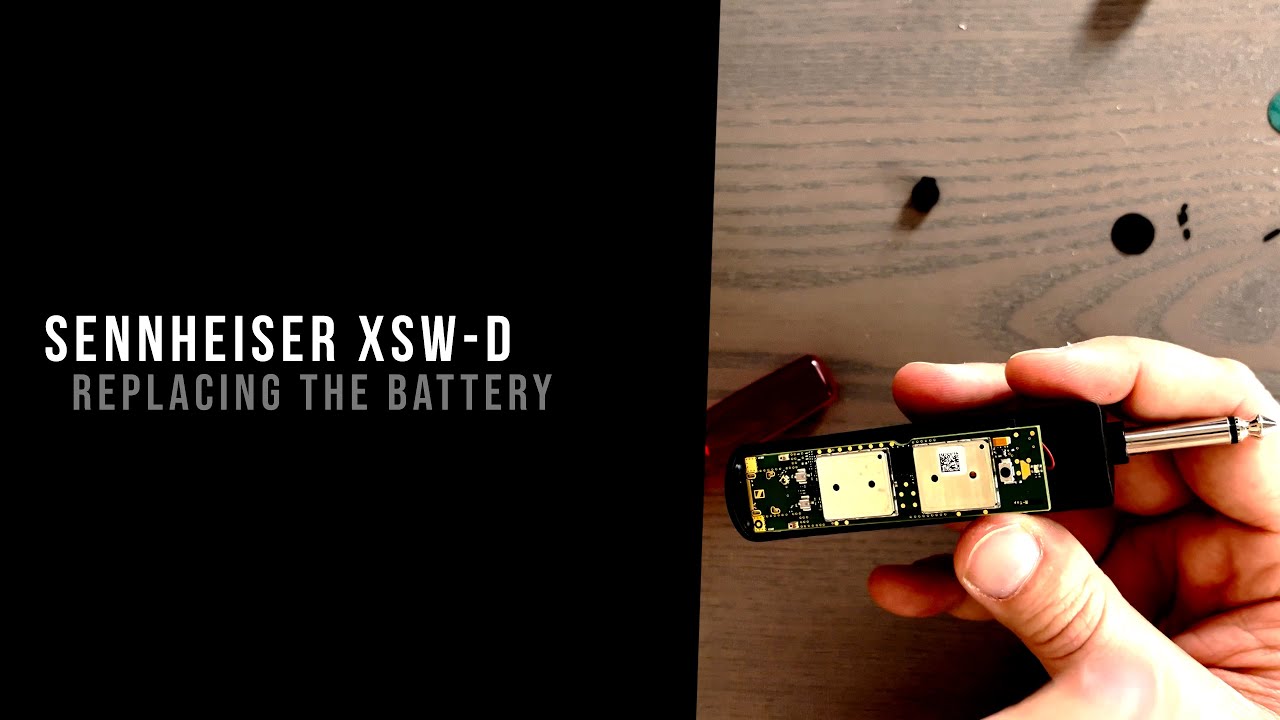 Sennheiser XSW-D - Replacing the battery