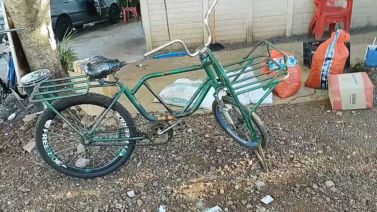 arrumei minha bicicleta cargueira