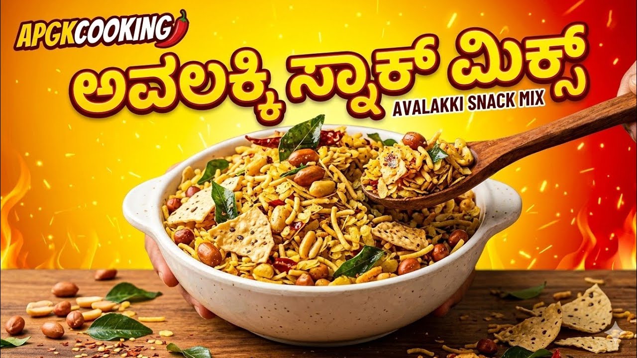 ಸಂಜೆ Special Snack Plate 🔥 ಅವಲಕ್ಕಿ + ಅಪ್ಪಳ + ಸೇವ್ + ಪಾಪಡ್ | Easy Kannada Recipe