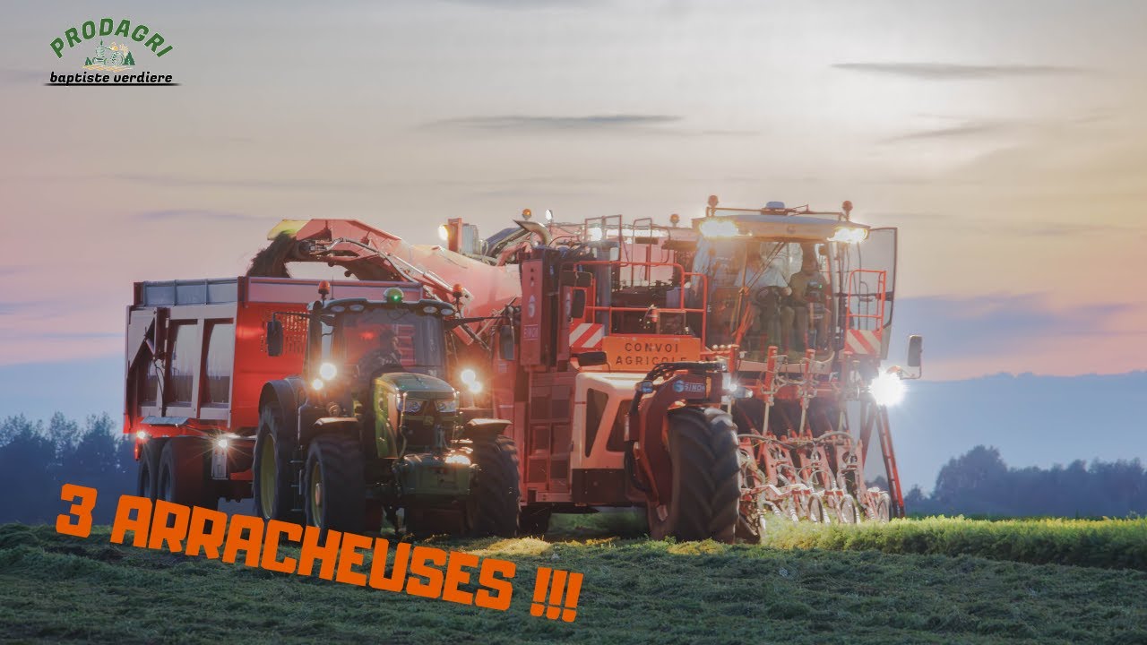 ARRACHAGE DE CAROTTES A 3 MACHINES + JD 6M + BENNES LA CAMPAGNE/PRODAGRI