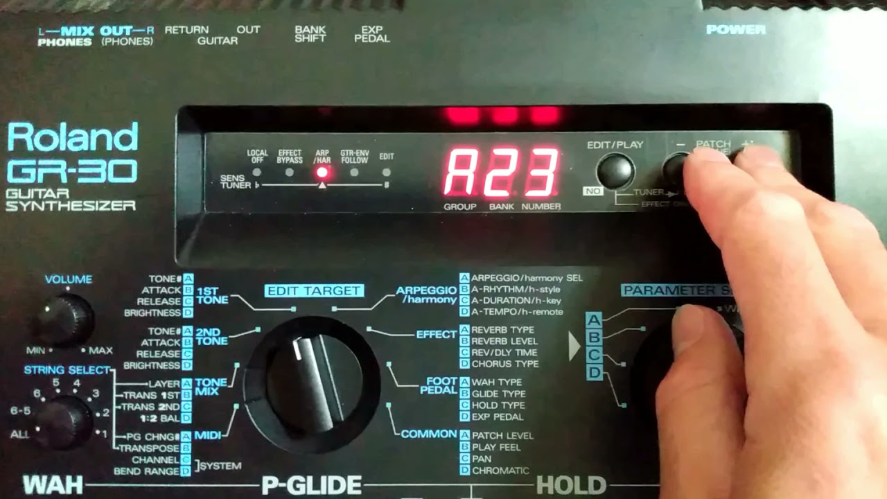 Copying Patches on Roland GR-30