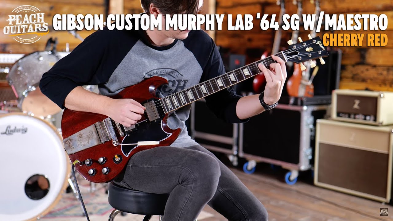 No Talking...Just Tones | Gibson Custom Murphy Lab 1964 SG Standard w/ Maestro Cherry Red