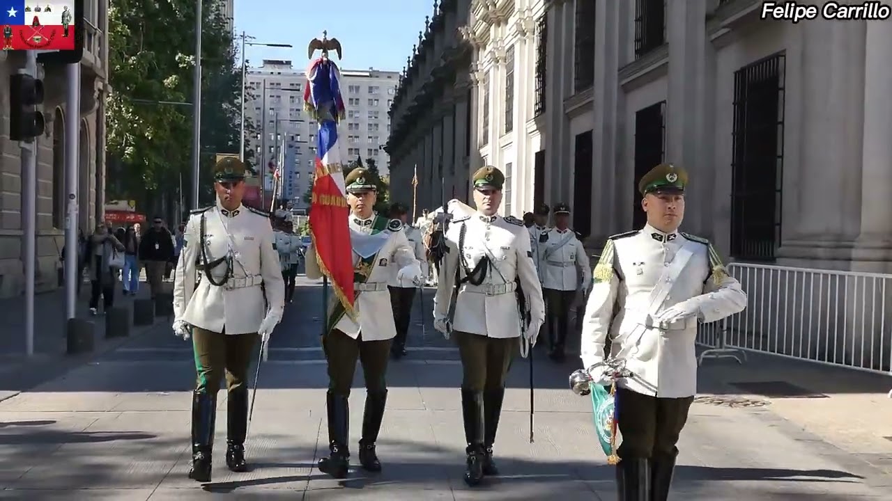 Carabineros de chile - Relevo de Guardia en el Palacio de la Moneda 25 de Octubre de 2025