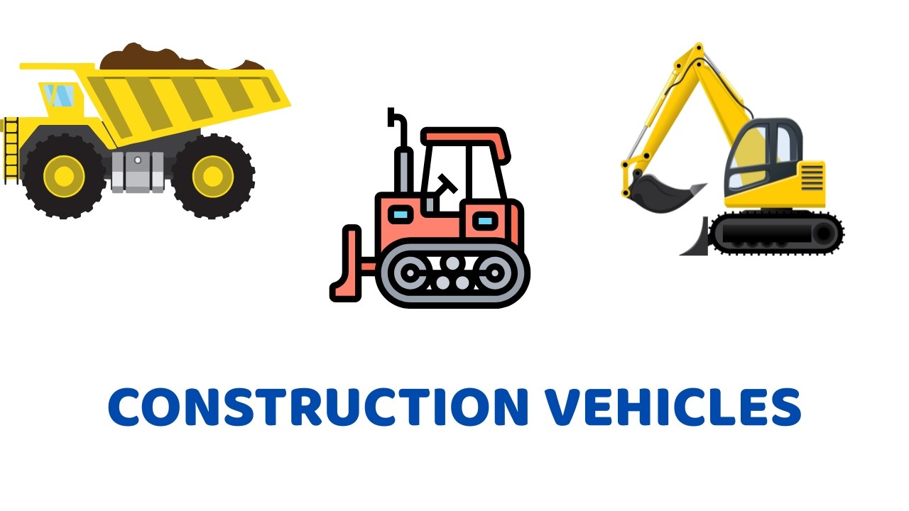 Construction Vehicle Sounds for Toddlers | Learn Vehicles