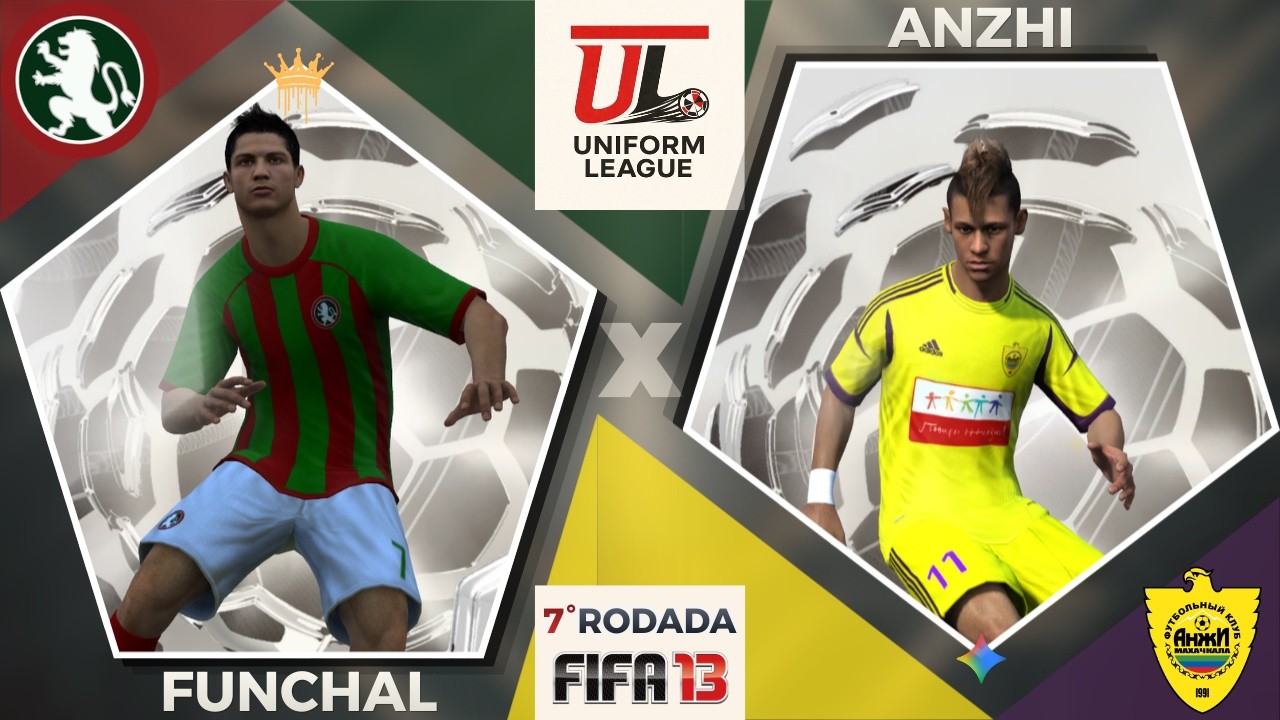 Funchal (Rei) x Anzhi (Gemini) [Rodada 7 - FIFA 13/1] - Uniform League