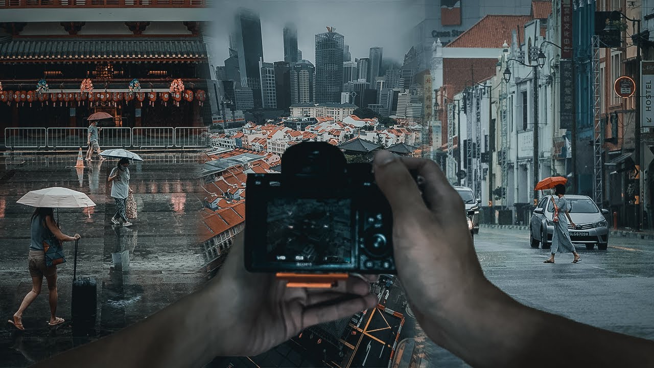 Rainy Day Singapore POV Street Photography at Chinatown | Sony A7iii +  70-180mm f/2.8