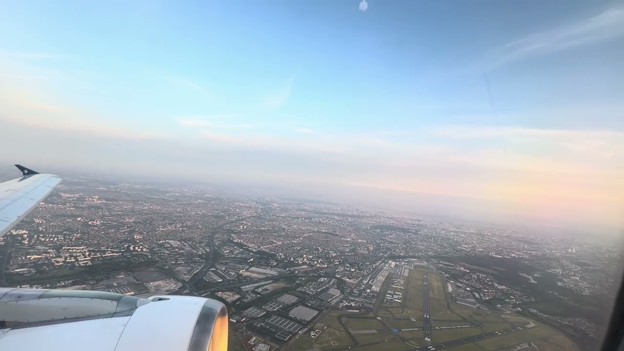 Beautiful Evening Take off from Paris - Air France - A321 - CDG to TLS
