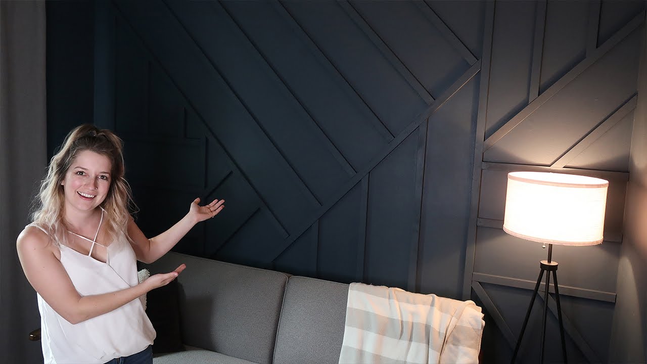 DIY Wooden Accent Wall - FIRST HOME PROJECT