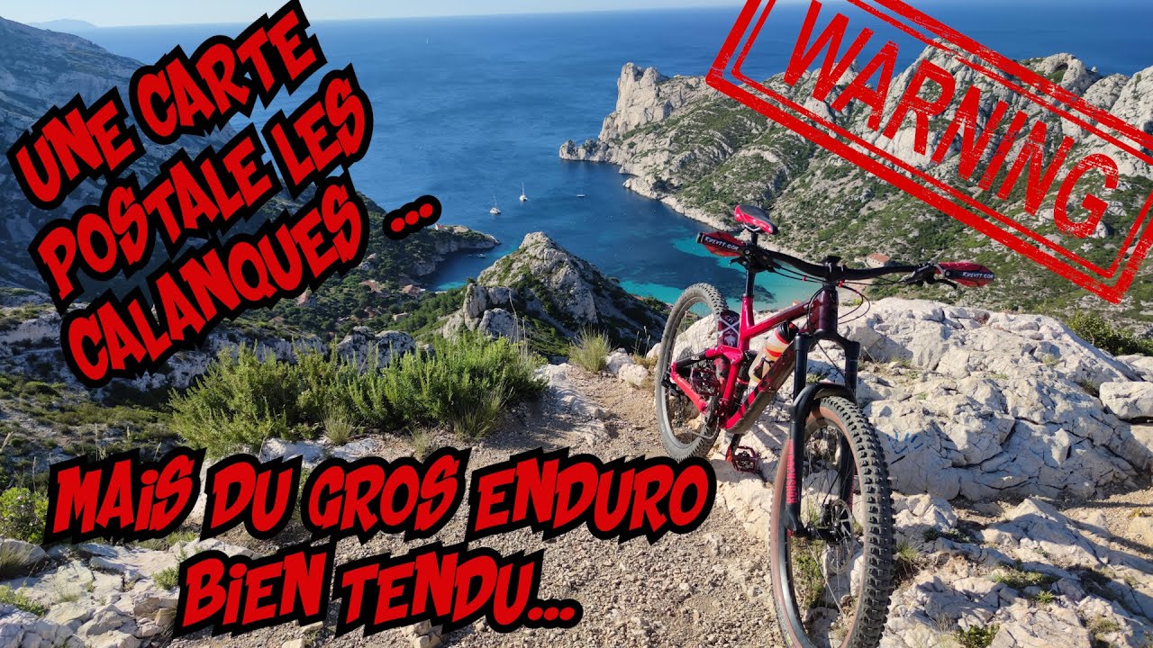 Un paysage de malade 👀 Du VTT Enduro très engagé!!! Une carte postale cette sortie sur les calanques