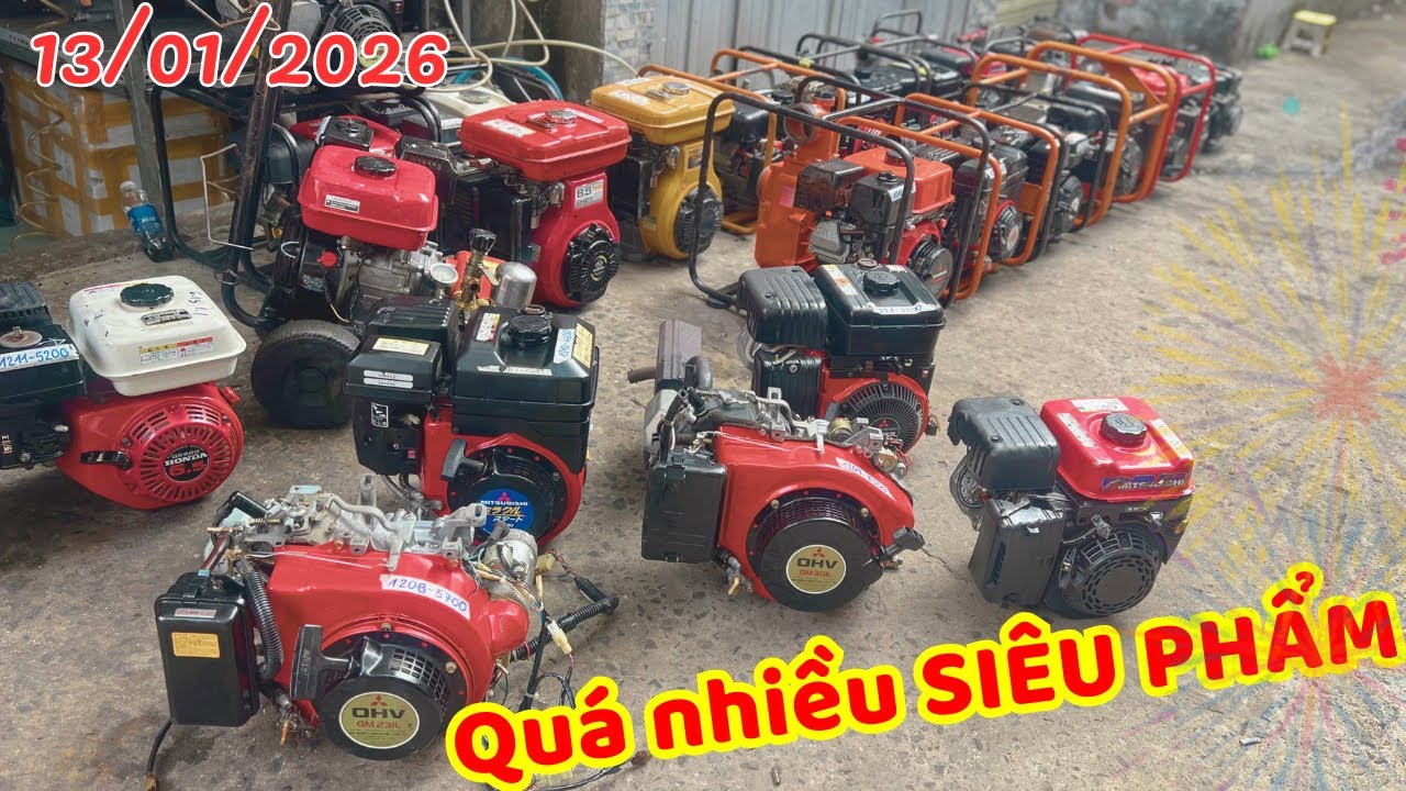 Hàng Nhật Bãi 13/01: CŨ MÀ NHƯ MỚI, Máy xăng GM301 GX200 GM231 EH25… Xịt Thuốc Honda | 0938.3388.58
