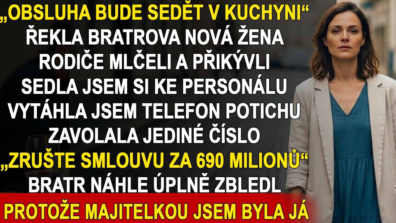 Rodiče Mě Posadili Do Kuchyně Na Bratrově Svatbě — Stáhla Jsem Smlouvu Svojí Firmy