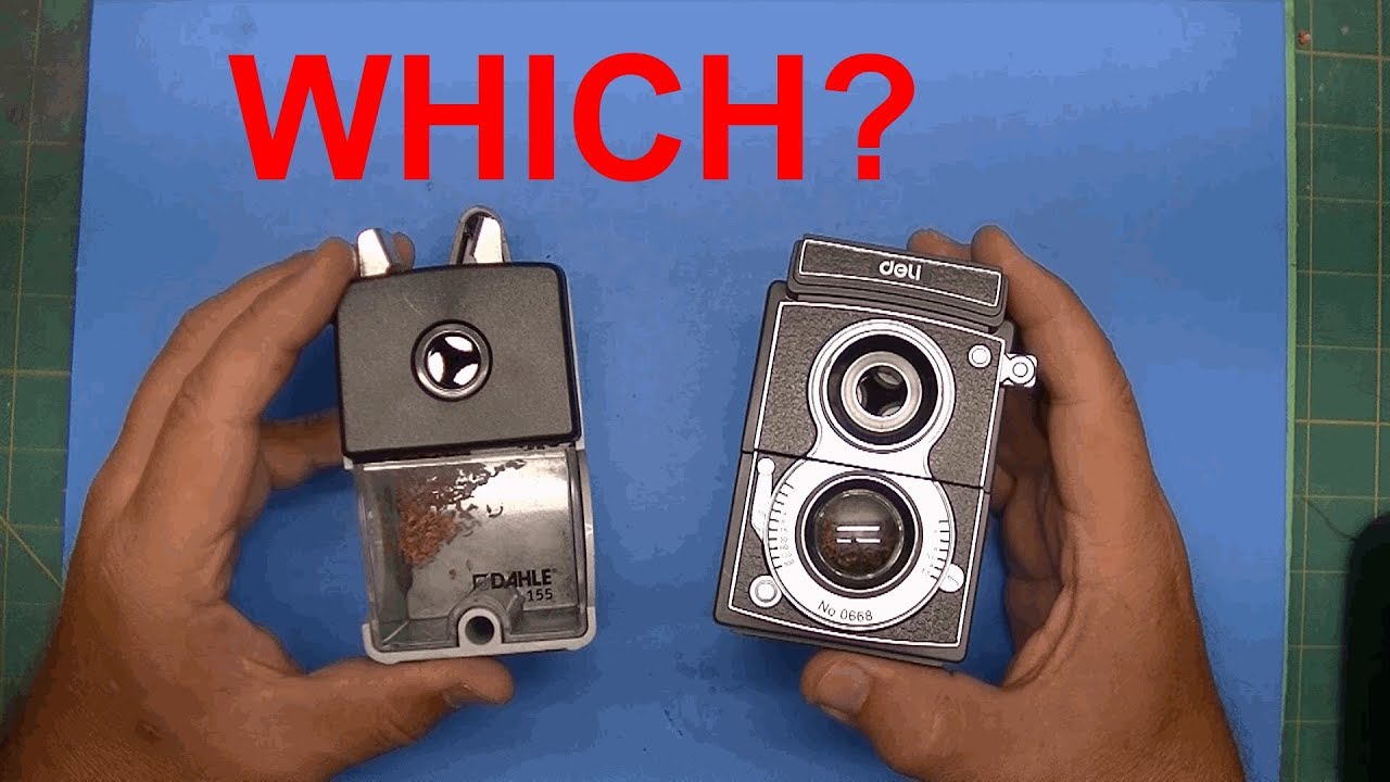 Pencil Sharpener Wars! DAHLE vs DELI Hand Crank Manual Pencil Sharpeners | Rixcandoit