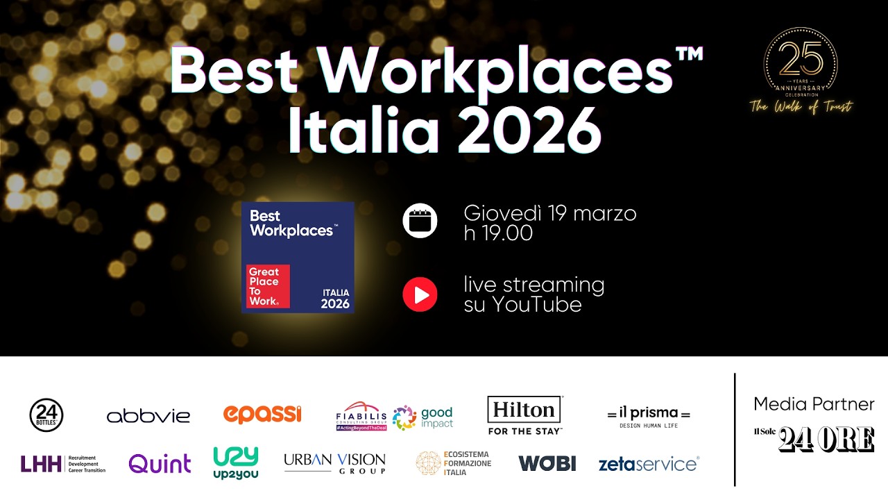 CLASSIFICA BEST WORKPLACES&trade; ITALIA 2026 | Le migliori aziende per cui lavorare