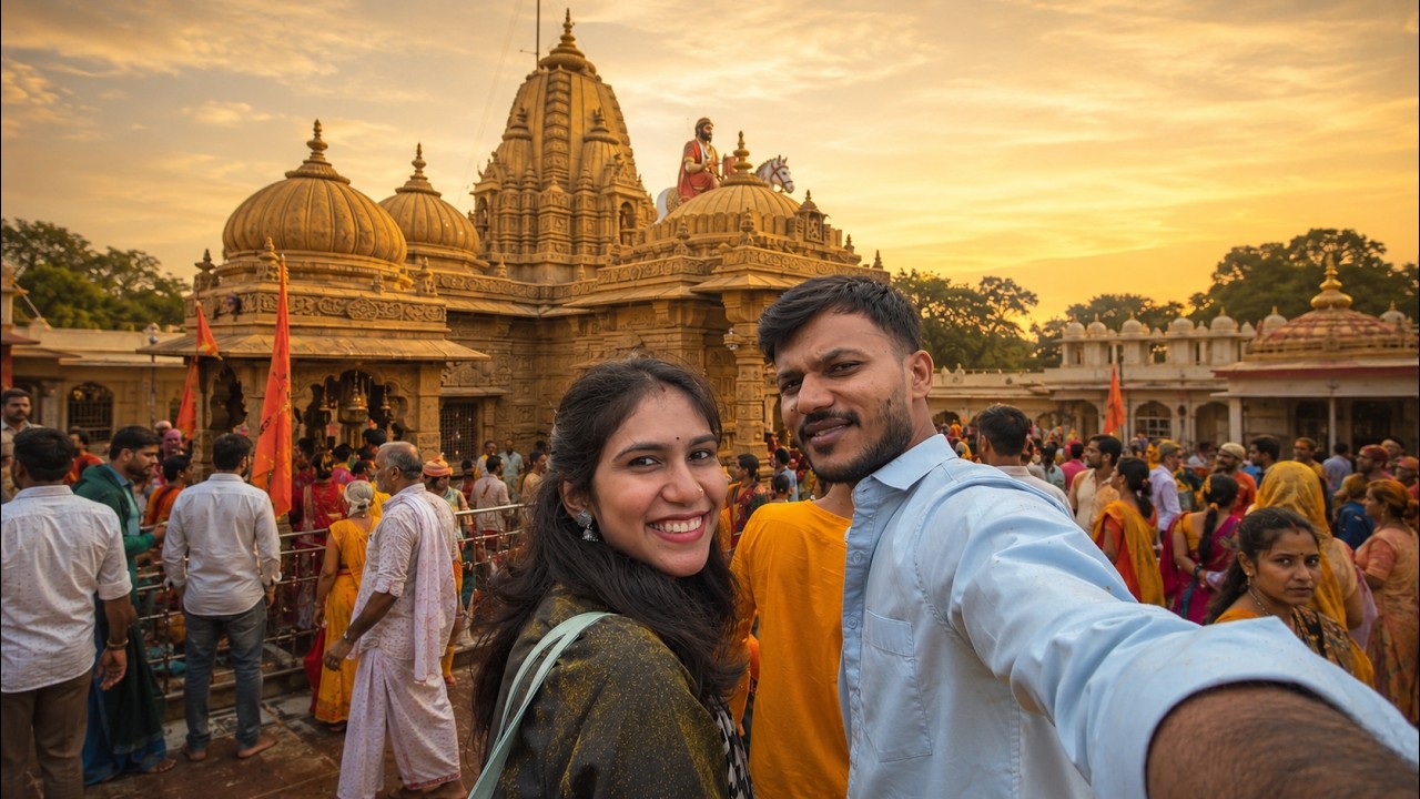 Our First Visit to Jejuri&rsquo;s YELLOW Temple | Maharashtra