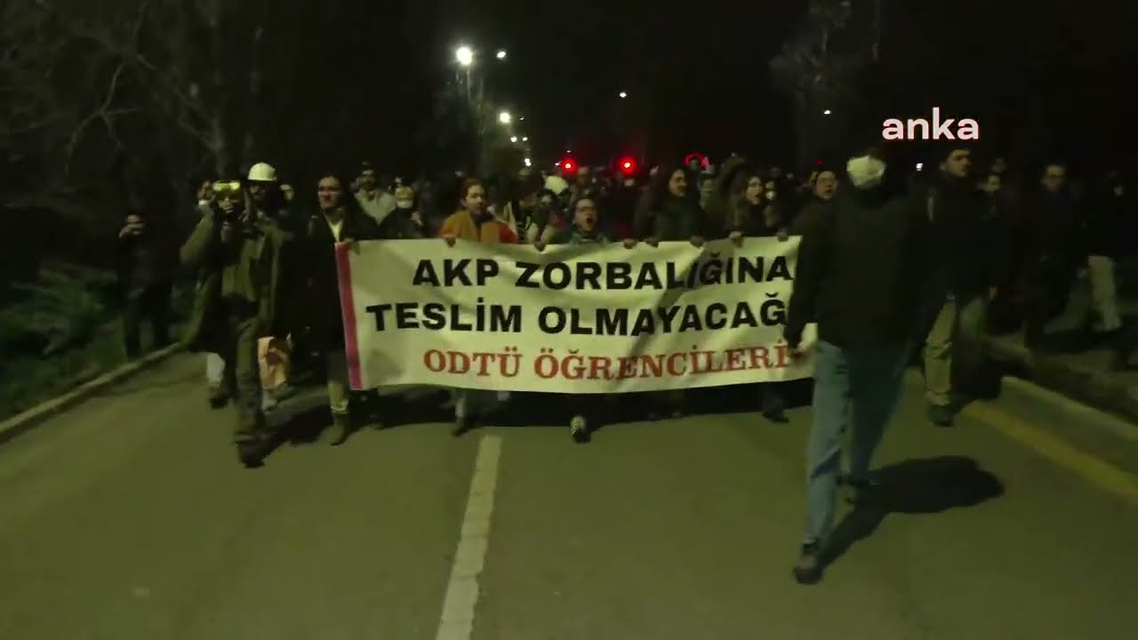 Ankara'da öğrencilerin İmamoğlu'nun gözaltına alınması protestosuna polis müdahalesi | Ankara