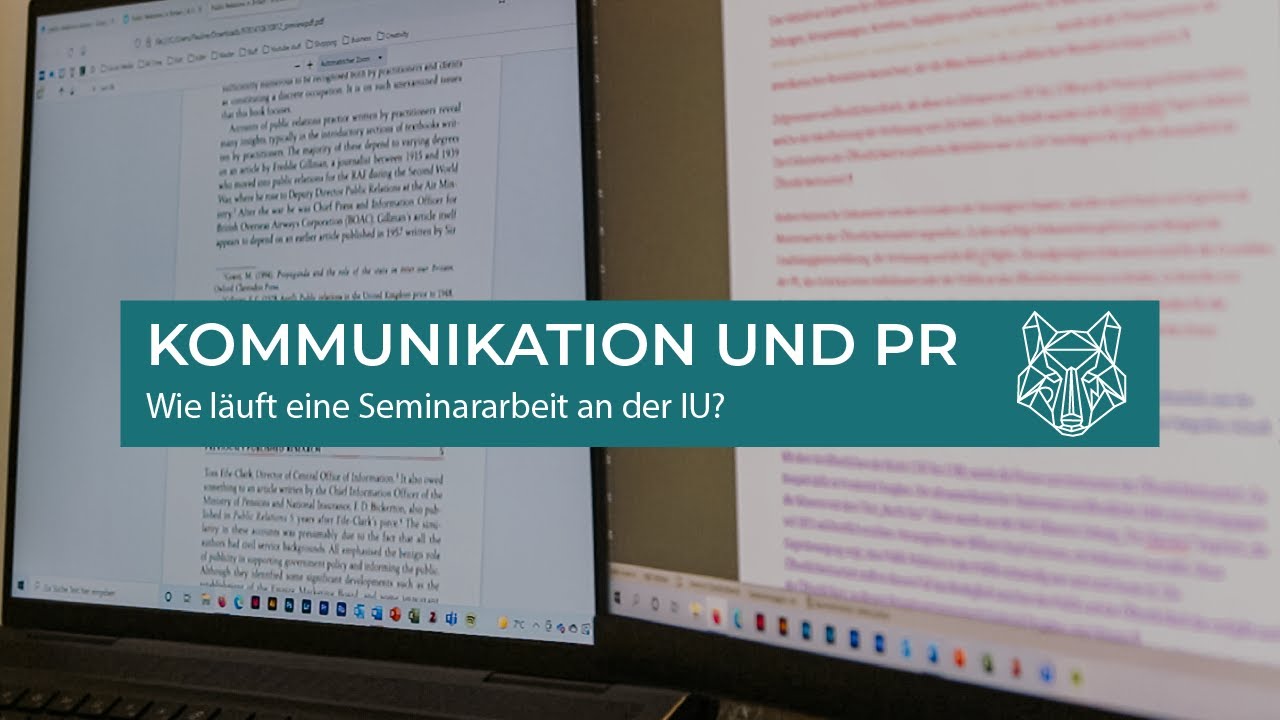 Kommunikation und PR | Ablauf, Review und Note meiner ersten SEMINARARBIET an der IU