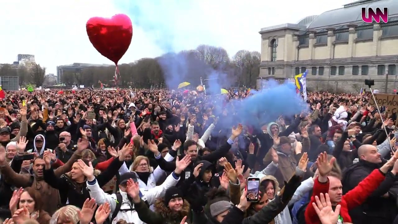 De Viking Clap - Demonstratie Brussel 23 januari