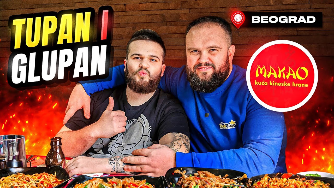 OTAC i SIN PRVI PUT u KINESKOM RESTORANU !!! NEMAMO PARE ZA RAČUN !!! Restoran Makao E-09