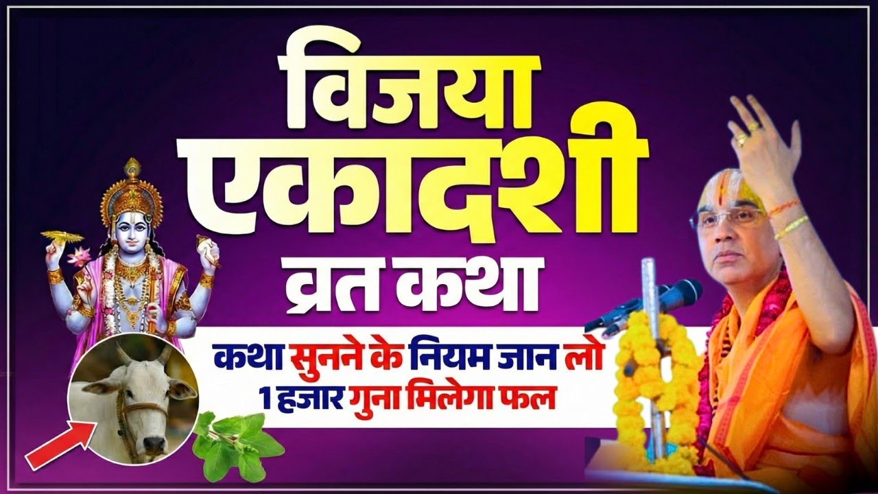 विजया एकादशी पर अवश्य सूने यह कथा मालामाल बना देगी ! Swami Raghavachary Ji Maharaj 🔥