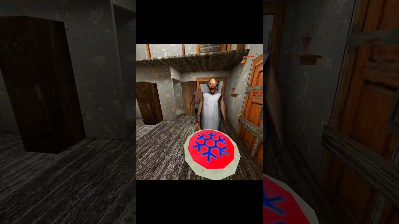 Granny & Grandpa Freeze and Die! 😂 #granny #horrorgaming #shortsfeed