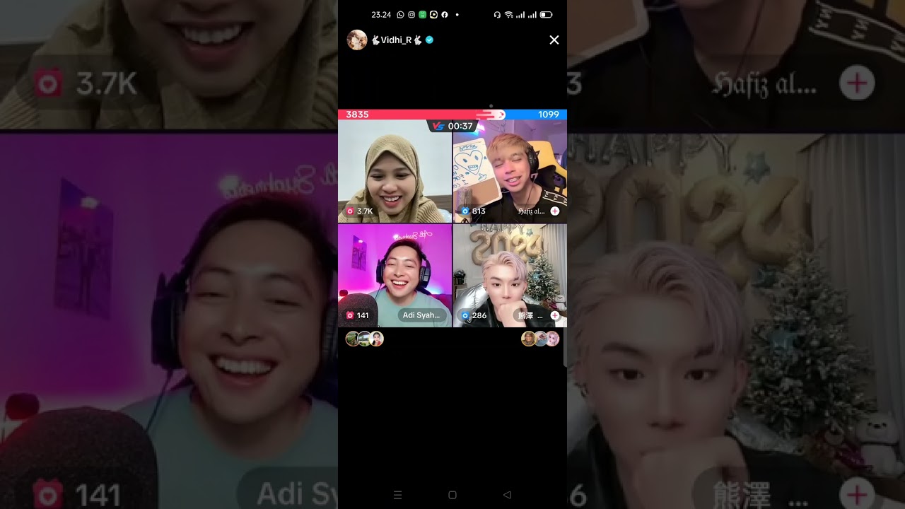 VIDHIA,ADI SYAHREZA,HAFIS DAN KRISS,BIKIN NGAKAK 🤣