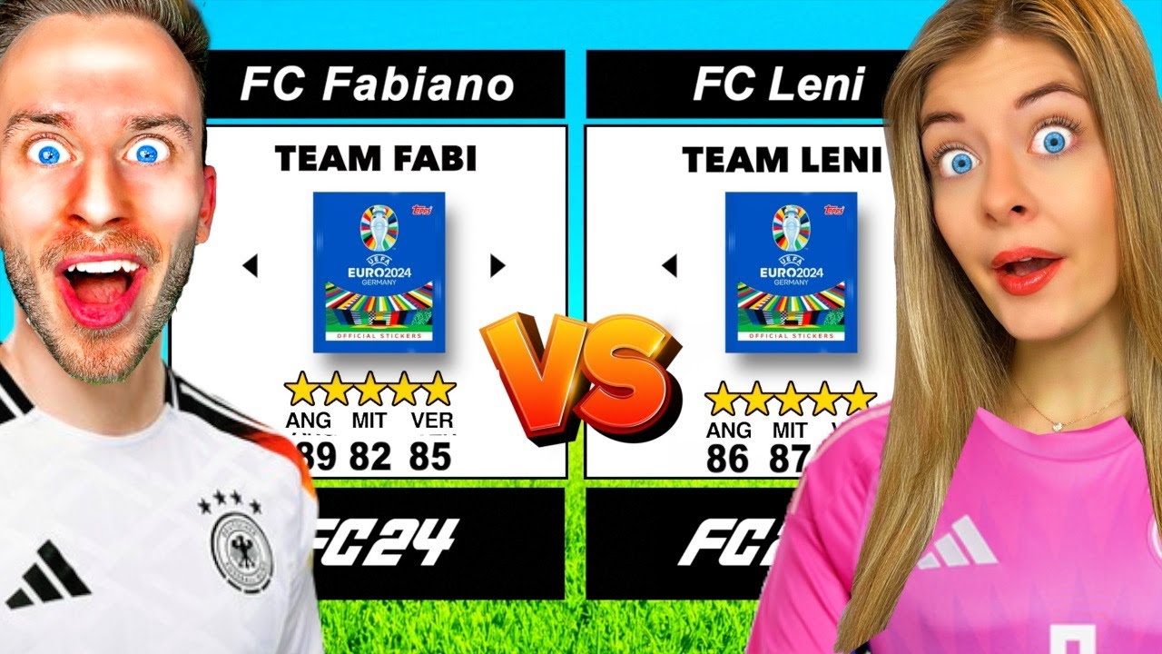 FC Fabiano vs FC Leni - ABER FUßBALL STICKER bestimmen unser Team! 🤩⚽️