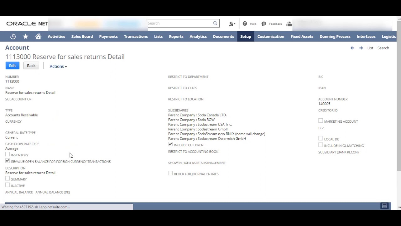 Month End Reconciliation of General Ledger NetSuite