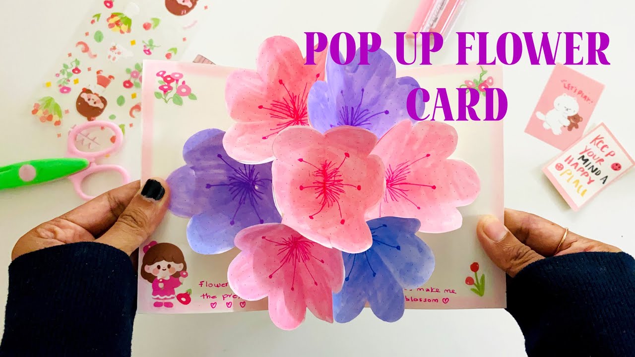 DIY POP UP FLOWER CARD 🌸💌 (diy gift idea | handmade gifts)