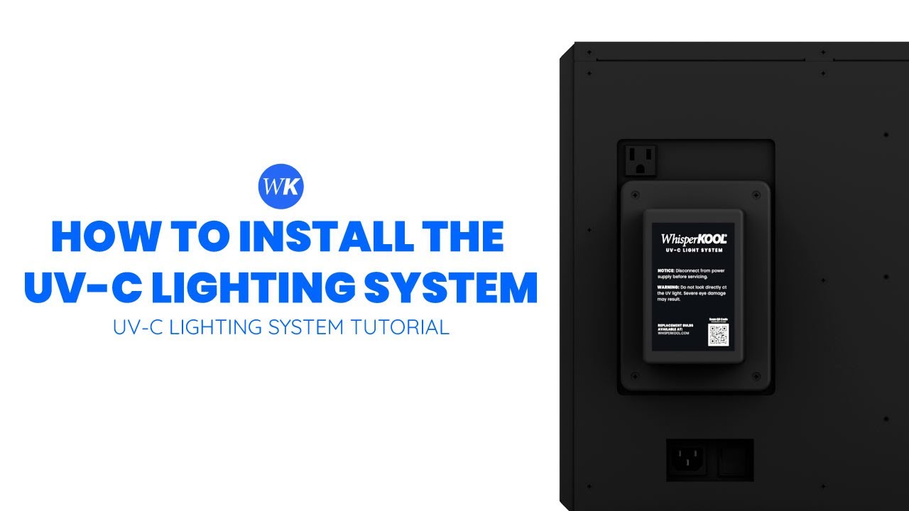 UV-C Lighting System Installation | WhisperKOOL Wine Cellar Cooling Systems