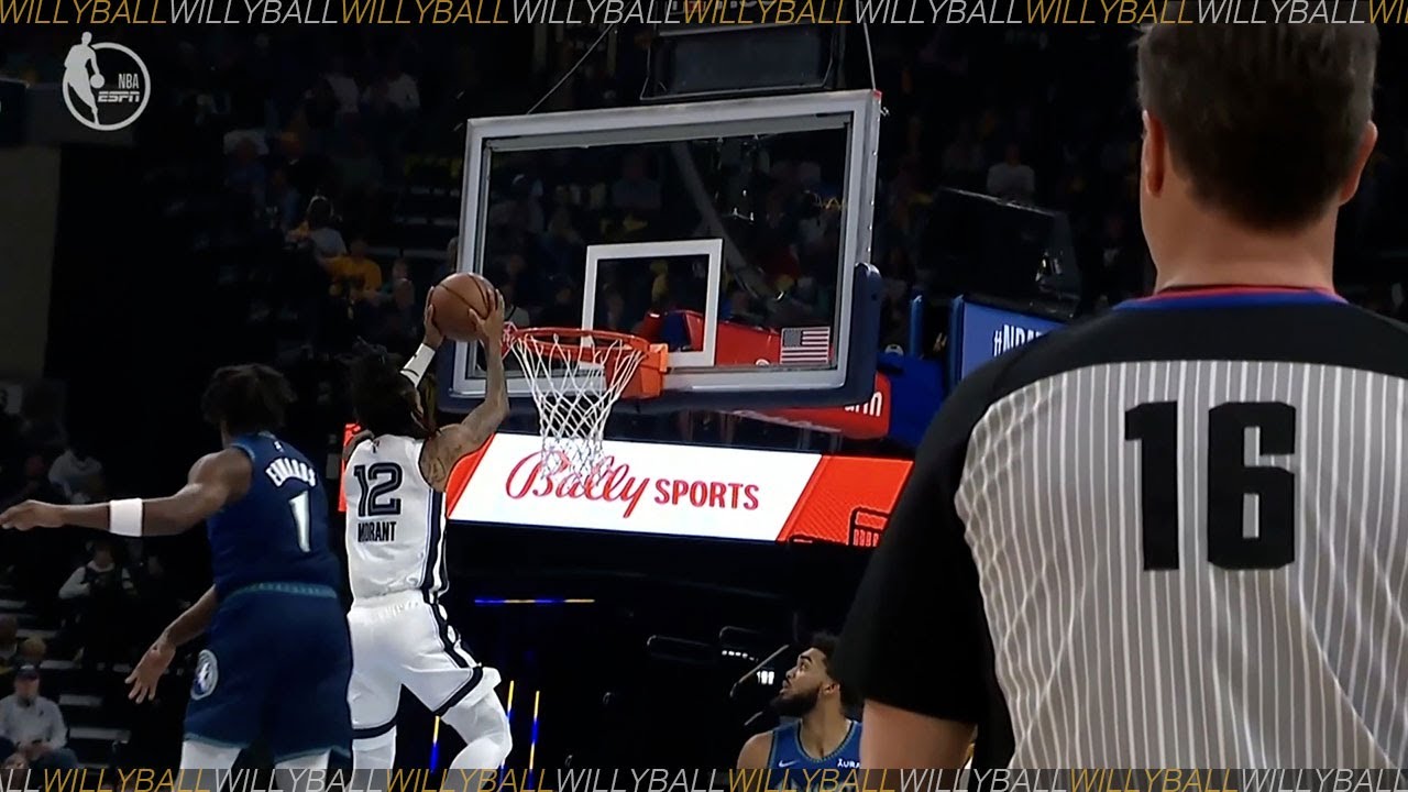 Ja Morant crosses over and pulls down a double-clutch SLAM! 😤