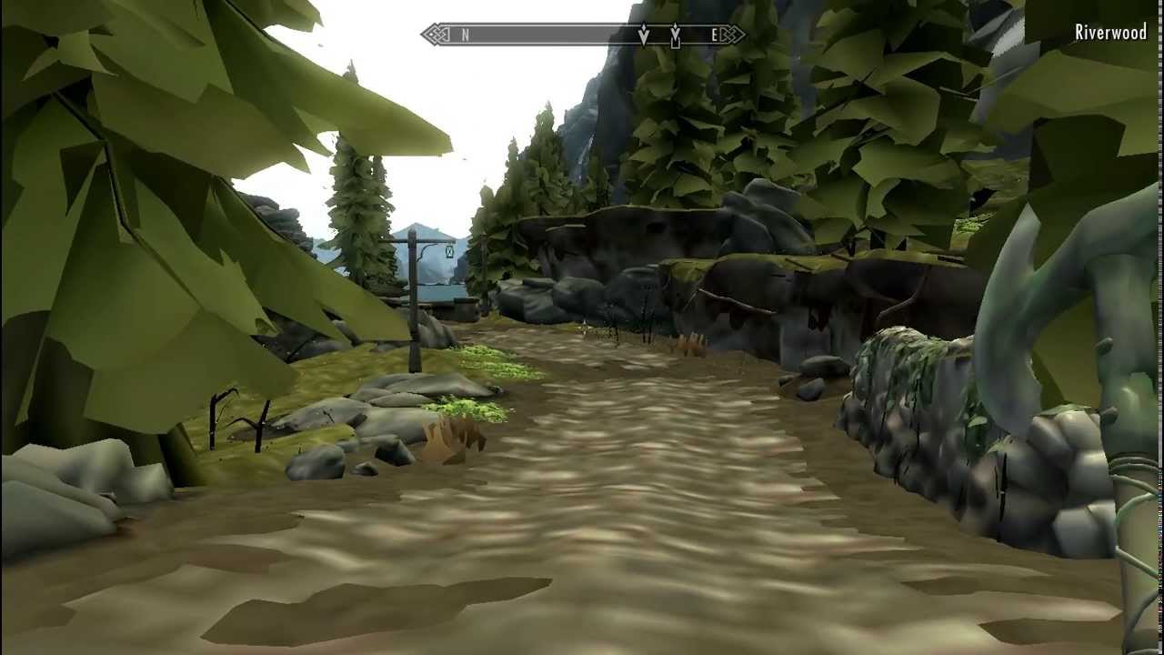 Skyrim Ultra Low Graphics Mod! Huge Performance increase!