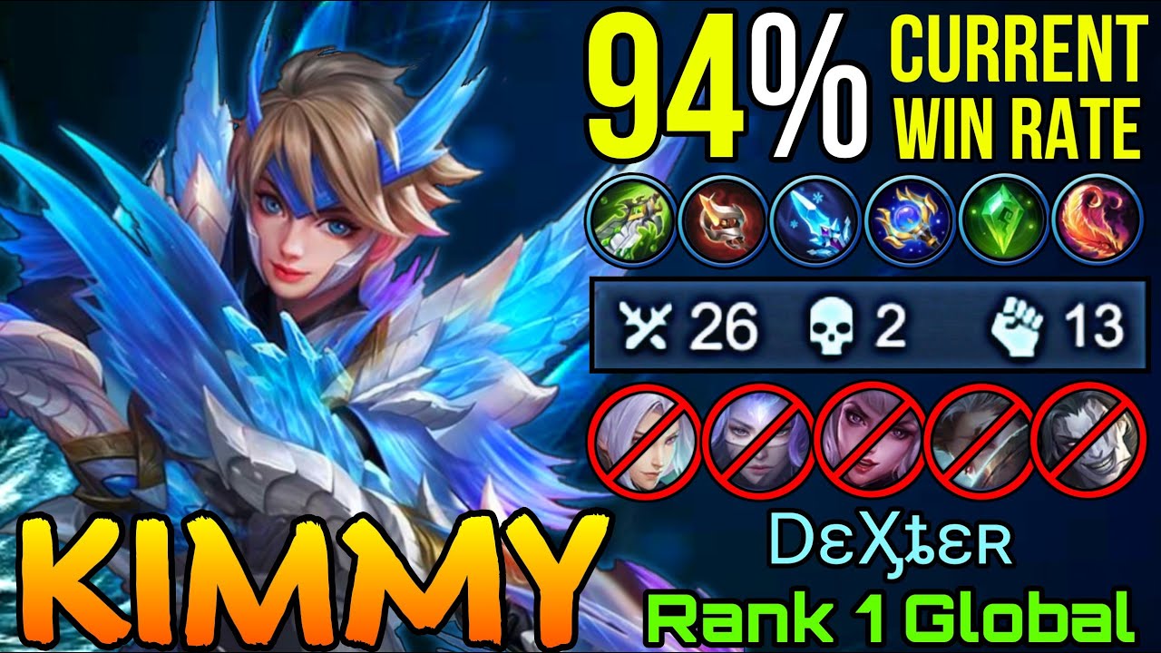94% Current Win Rate Kimmy Absolutely Destroy Enemy 26 Kills! - Top 1 Global Kimmy by DɛӼȶɛʀ - MLBB