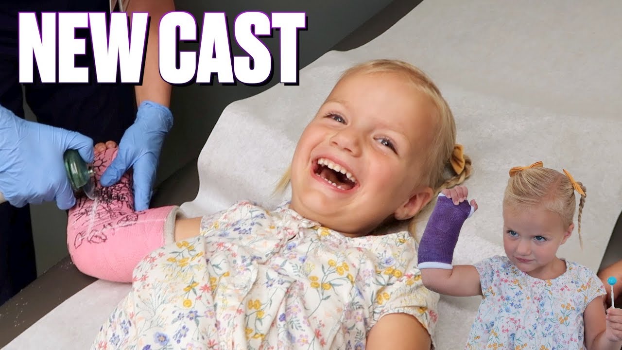 TODDLER WITH BROKEN ARM GETS HER CAST OFF | CAST REMOVED FROM ARM WITH TWO BROKEN BONES