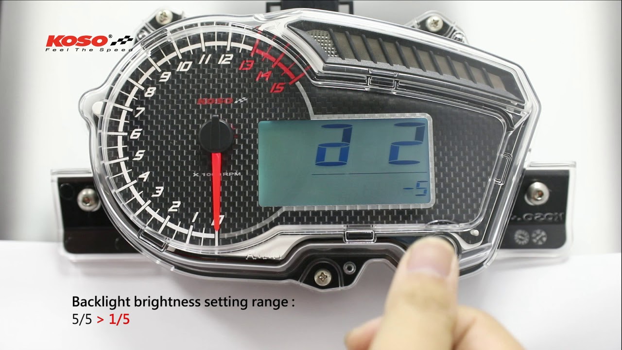 [KOSO LC150 Meter]5-2.Backlight brightness settings