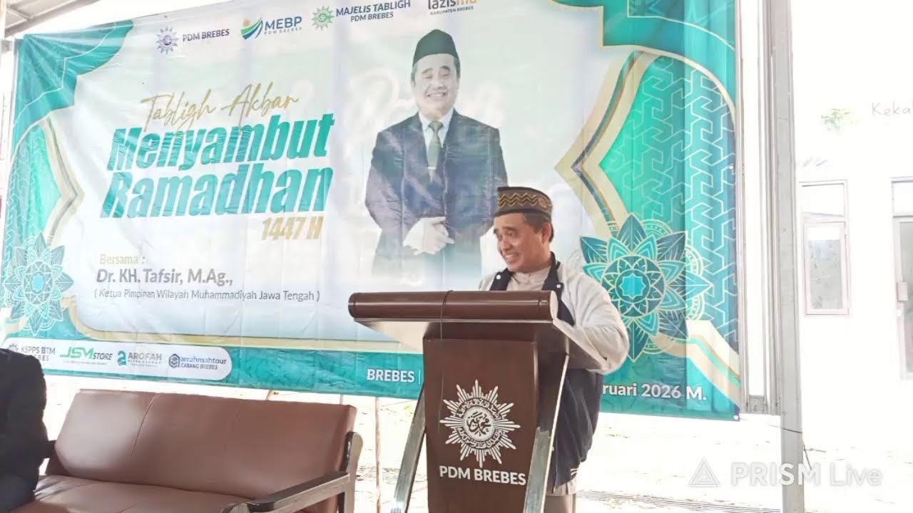 live streaming tabligh akbar bersama Dr.kh.Tafsir M. Ag  (ketua PWM jateng)  1 februari 2026