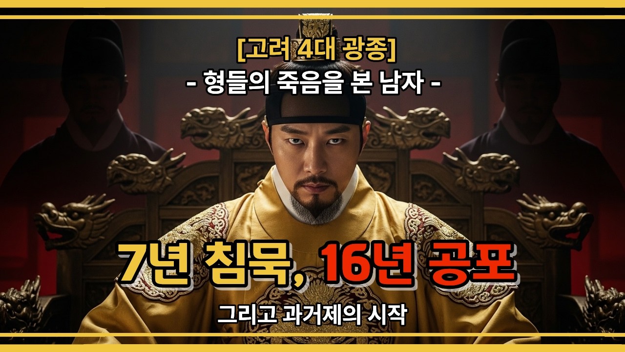 [고려사] 7년 침묵, 16년 공포 - 광종은 왜 조카까지 죽였나 #역사이야기 #고려광종
