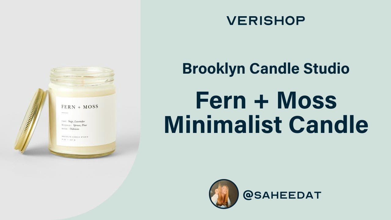 Brooklyn Candle Studio Fern + Moss Minimalist Candle Review