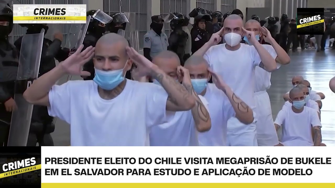 Visita à MEGAPRISÃO de BUKELE: estratégia contra o CRIME chama atenção do CHILE