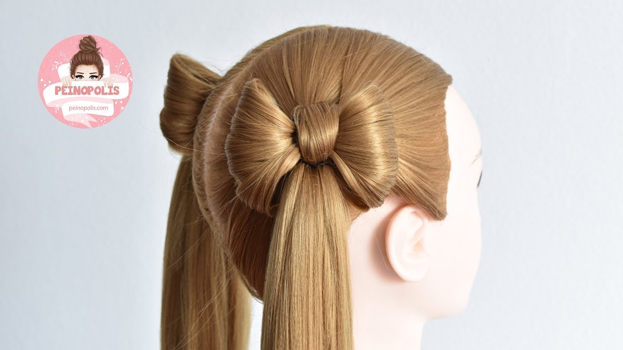 PEINADOS DE NIÑAS CON TRENZA LAZO  DE MODA 2020