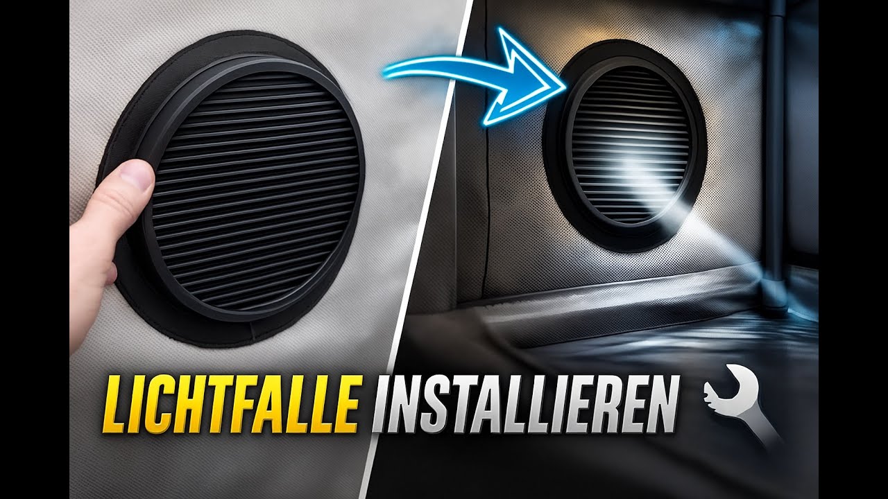 Growbox Lichtfalle installieren | Anleitung f&uuml;r Homebox Q30, Q60, Q80, Q100, Q150, R120, R150 & mehr