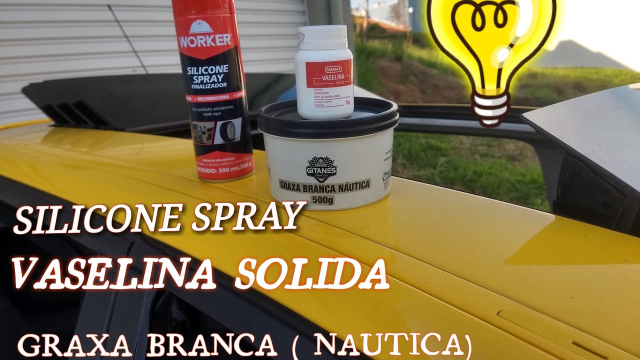 LIMPEZA E LUBRIFICAÇÃO TETO SOLAR STILO SPORTING ( GRAXA BRANCA,SILICONE SPRAY,VASELINA SOLIDA)