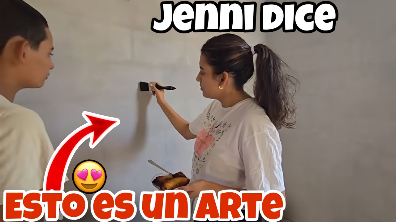 Jenni Si Sabe Pintar😍Eya Les Esta Enseñando😱Como se hace 