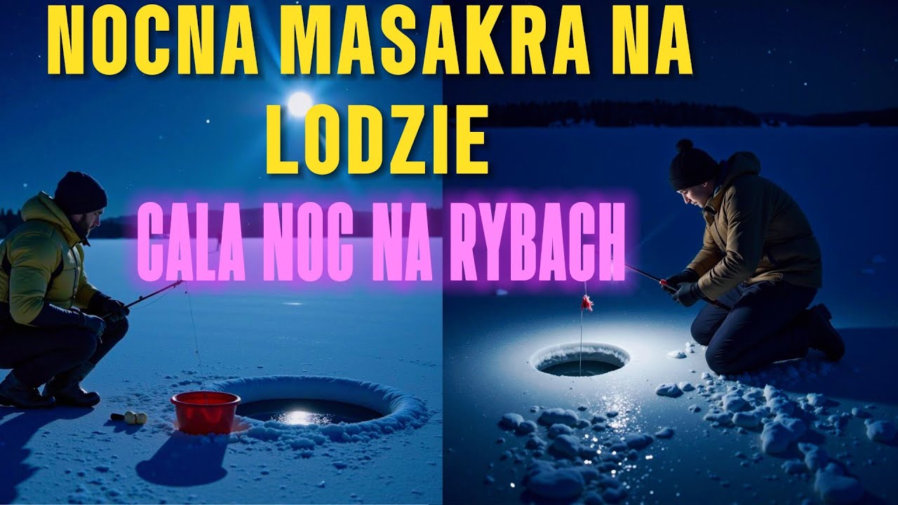 NOCKA 2025 NA LODZIE - WĘDKARSTWO PODLODOWE w NOCY