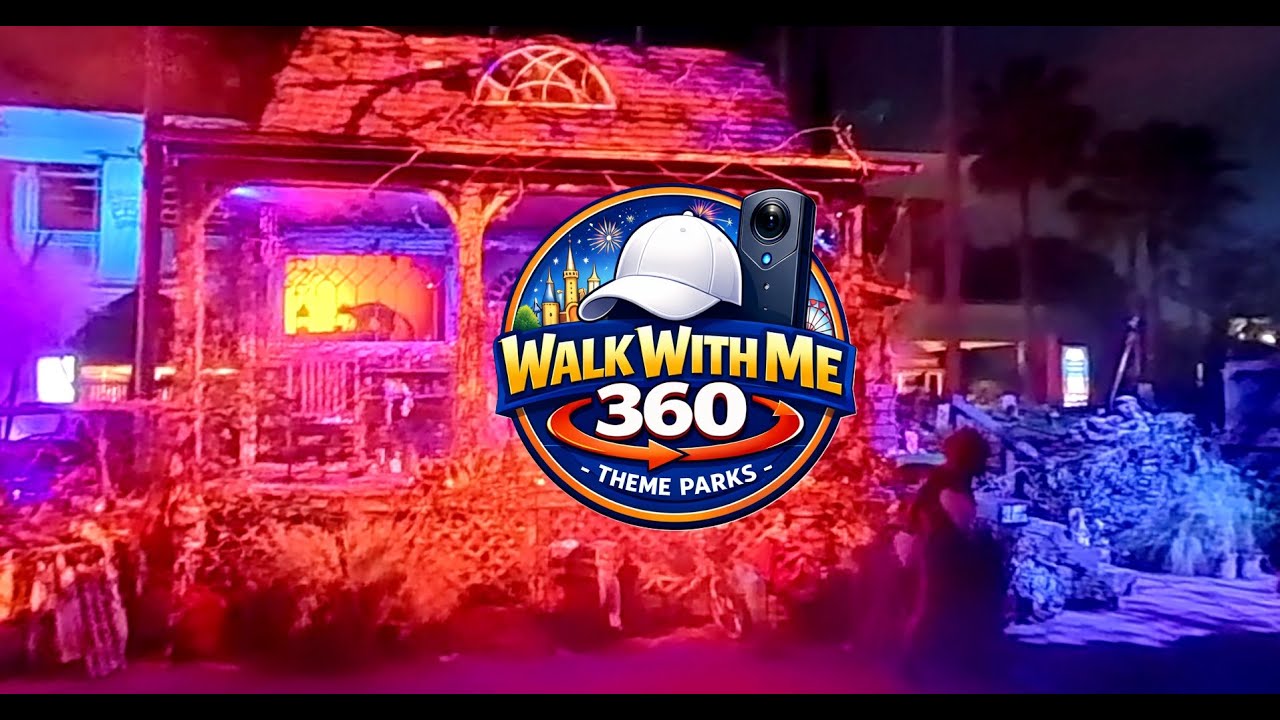 Halloween Horror Nights 34 (2025) - The Cat Lady of Crooked Lane | POV in 360° 4K | VR & YouTube TV