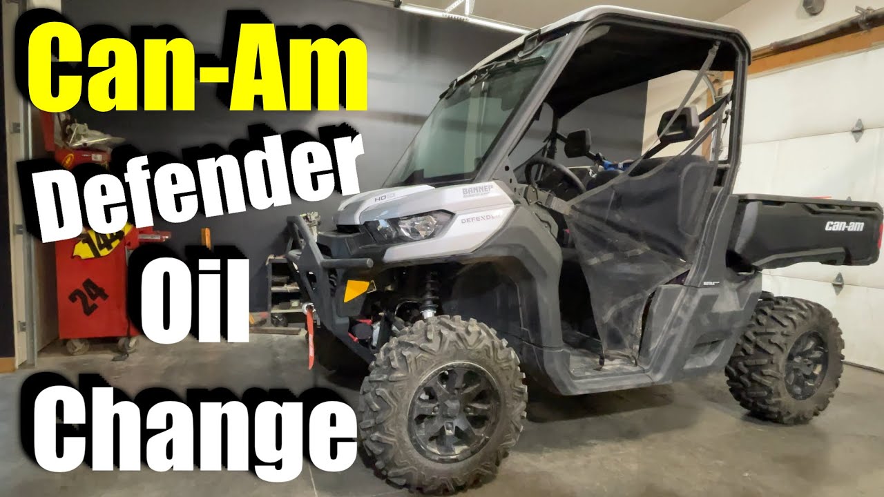 Can-Am Defender Oil Change And Service/ How to change the oil Can-Am defender