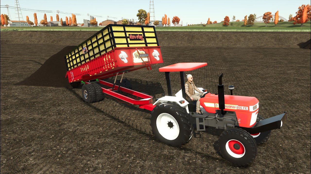 New Tractor मिट्टी के काम पर लगाया || #fs22 #fs25 #farming #gaming