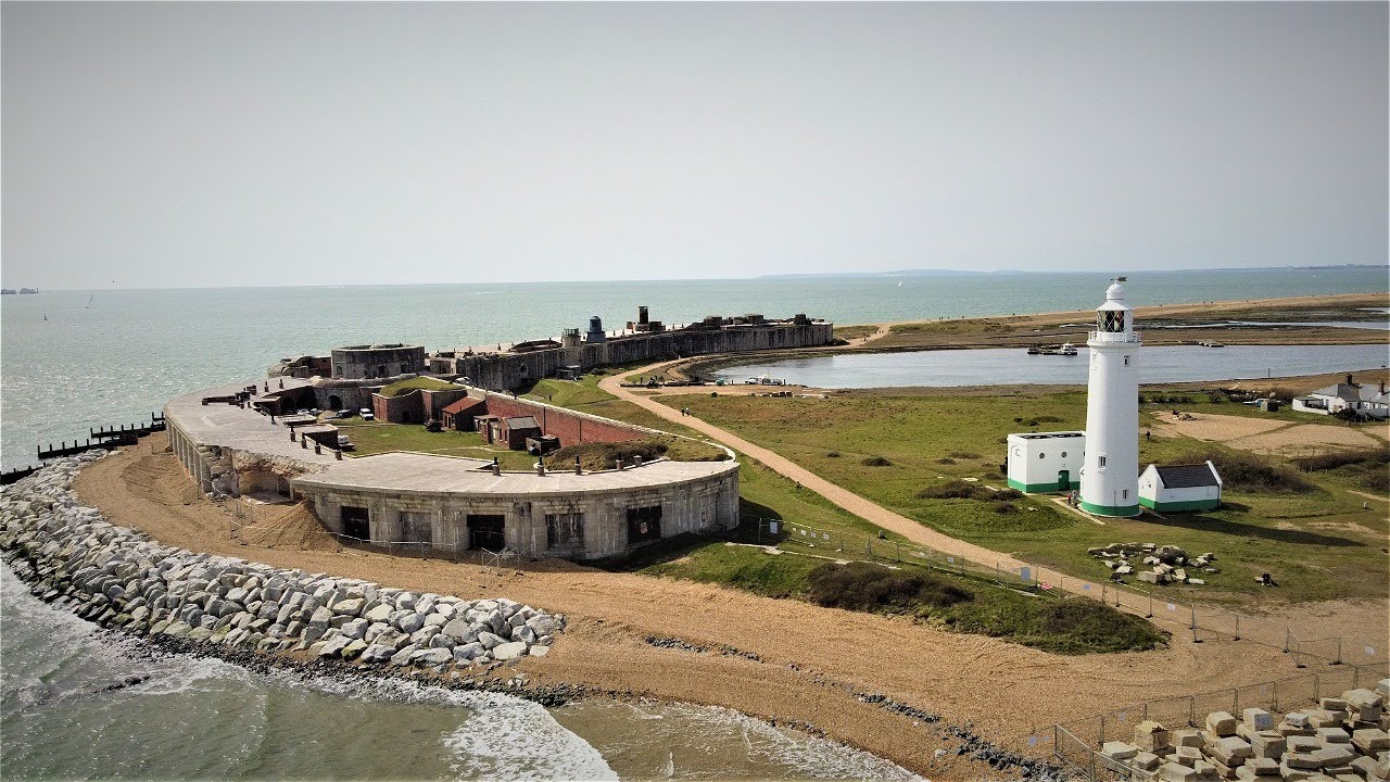 Hurst Castle, Milford on Sea 4K (Wall Collapses)