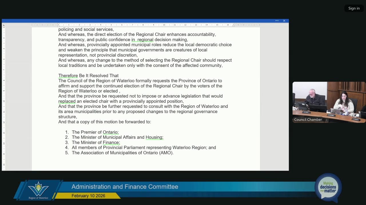 Administration and Finance Committee - February 10, 2026